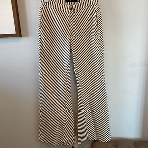 J Brand Bell Bottom Stripped Jeans- Size 27